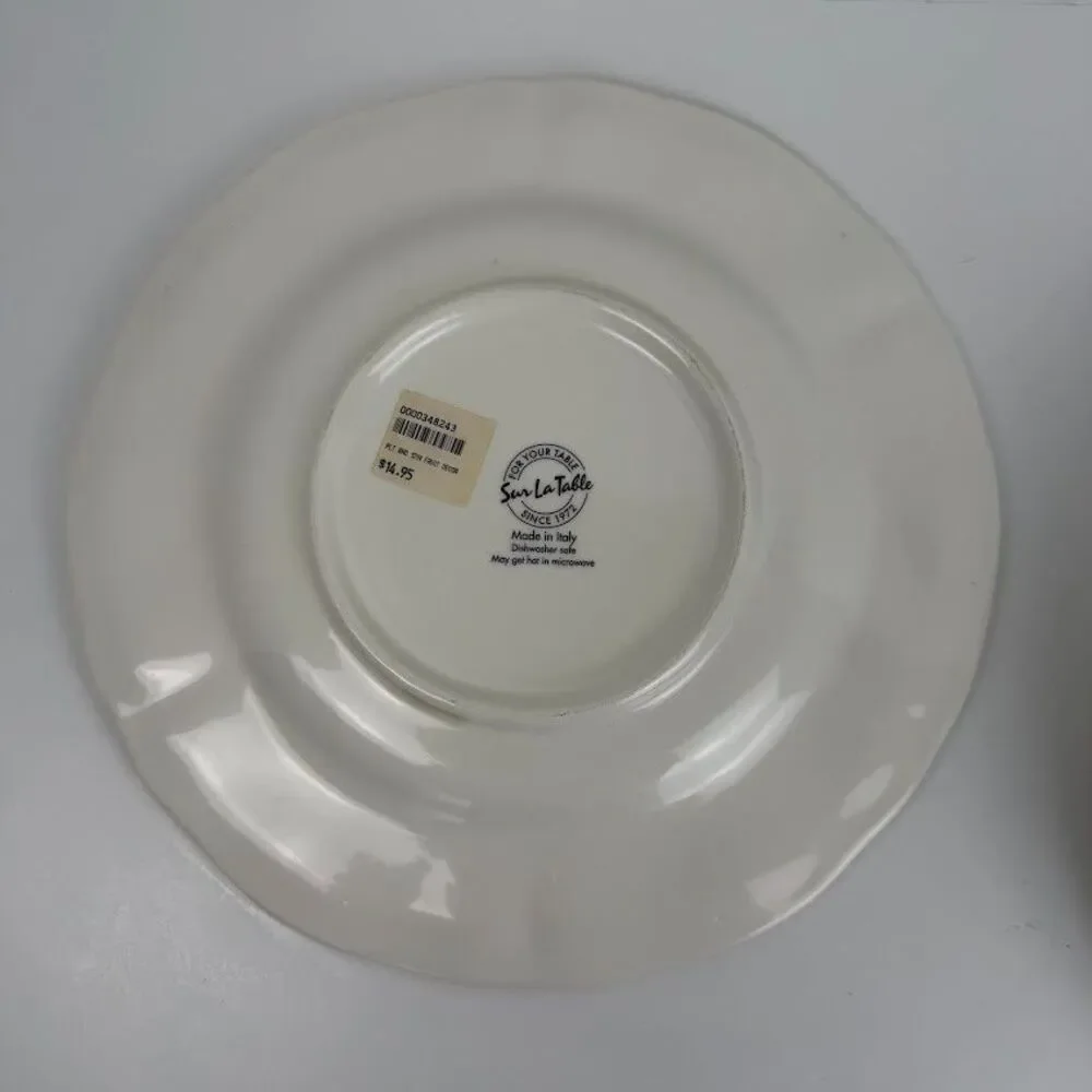 Sur La Table Frutta Dinner Plate, Made in Italy, Still w Original Tag, Read Desc